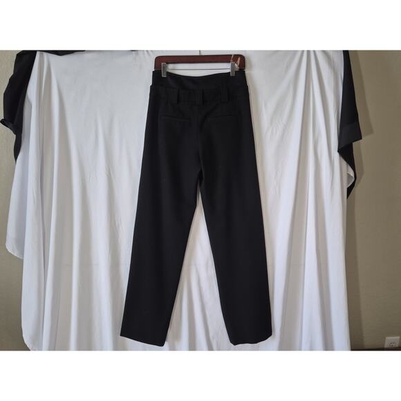 Sold! A.L.C Womens Black Brady Pleated Twill Straight Leg Trouser Pants US 2 - Picture 8 of 11